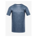 Modré pánske vzorované športové tričko ALPINE PRO Quatr