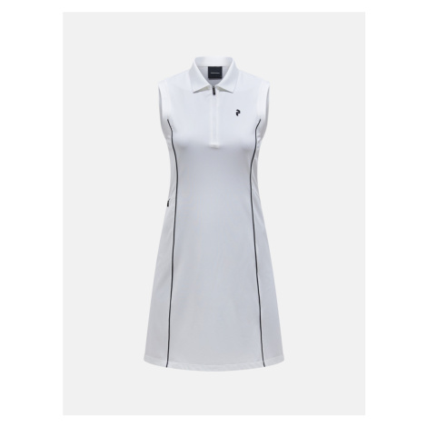 Šaty Peak Performance W Pique Dress White