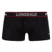 LONSDALE Boxerky 'Oakworth'  čierna / biela