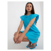 Blue flowing cotton dress