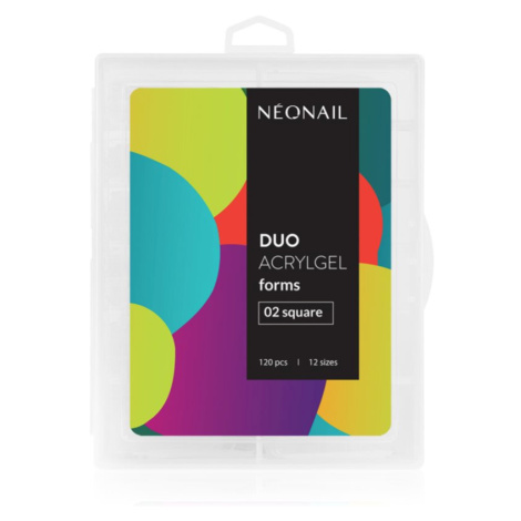 NEONAIL Duo Acrylgel Forms šablóny na nechty typ 02 Square