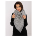 Grey patterned women's scarf