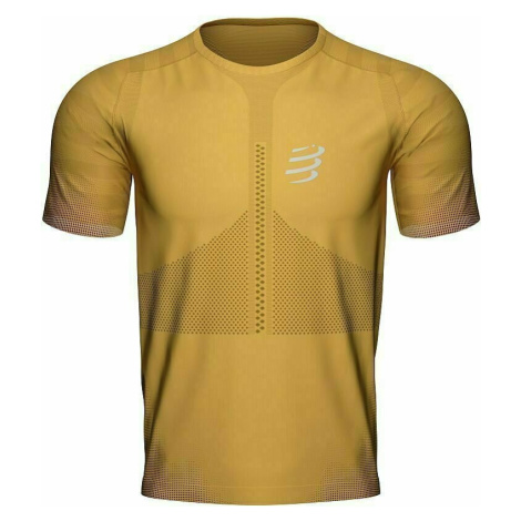 Compressport Racing T-Shirt Honey Gold Bežecké tričko s krátkym rukávom