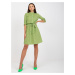 Zelené vzorované košeľové šaty -LK-SK-508938.28X-green
