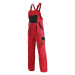 Canis (CXS) Dámske pracovné nohavice s náprsenkou CXS LUXY SABINA - Červená / čierna