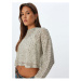 Koton Openwork Crop Sweater Long Sleeve Crew Neck