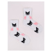 Yoclub Dievčenské ponožky Cats 3-Pack SKA-0157G-A500 Multicolour