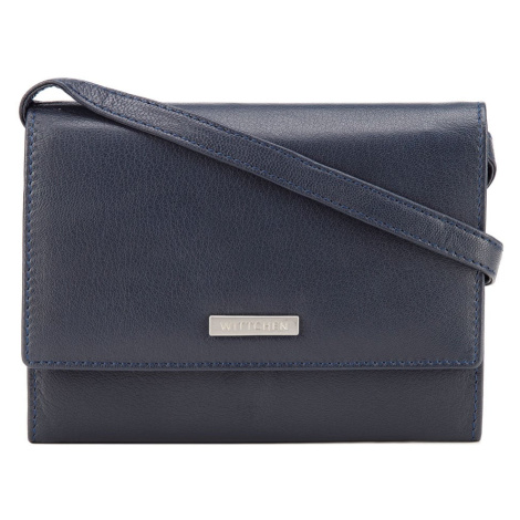 Dámska crossbody peňaženka z kože, tmavo modrá, 26-2-110-N Wittchen