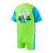 Speedo character printed float suit chima azure blue/fluro green 2-3