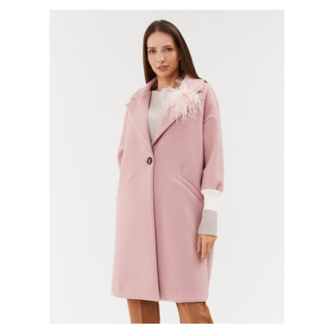 Maryley Prechodný kabát 23IB148/M11 Ružová Regular Fit
