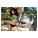 Charlie Maldive-Nero Swimsuit M-256 Green As in the picture