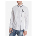 Desigual biele pánska košeľa Cam Saniel s vrecúškom