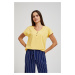 Women's blouse with buttons MOODO - yellow