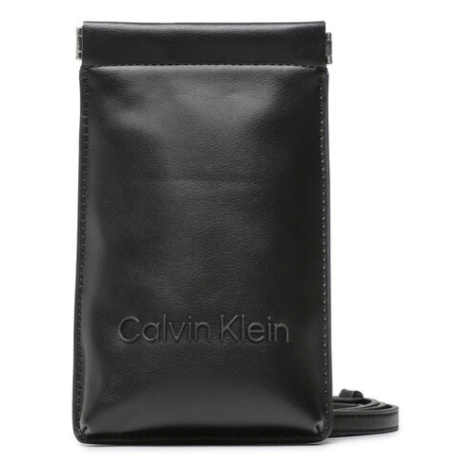 Calvin Klein Puzdro na telefón Ck Set Phone Crossbody K60K610252 Čierna