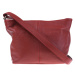 Červená kožená kabelka Batilda Rossa Scura