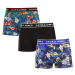 3PACK pánske boxerky Jack and Jones viacfarebné (12171253)