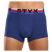 Men's boxers Styx sports rubber dark blue tricolor