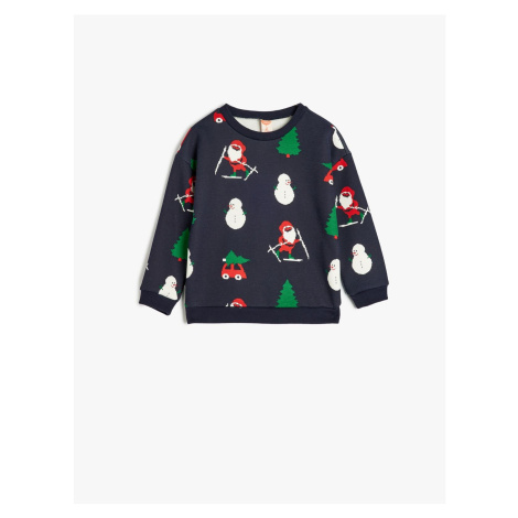 Koton Santa Claus Sweatshirt Christmas Themed Long Sleeve