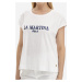 Tričko La Martina Woman T_Shirt Single Jersey Ja Biela