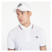 FRED PERRY Twin Tipped Polo Shirt White/ Ice/ Maroon