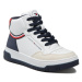 Tommy Hilfiger Sneakersy High Top Lace-Up Sneaker T3B9-32482-1355Y M Biela