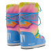 Dievčenské vysoké zimné topánky MOON BOOT Icon Tie Dye Jr alaskan blue