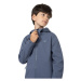 Chlapčenská turistická softshellová bunda 4F JUNIOR SOFTSHELL JACKET M091-32S-DENIM