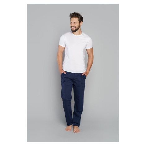 Men's Long Sweatpants Ren - Navy Blue Italian Fashion