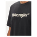 Wrangler Tričko Logo 112350526 Čierna Regular Fit