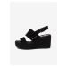 Black Gusset Sandals in Suede Replay - Women