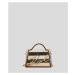 Kabelka Karl Lagerfeld K/Signature 2.0 Sm Cb Raffia Natural/Sudan Brown