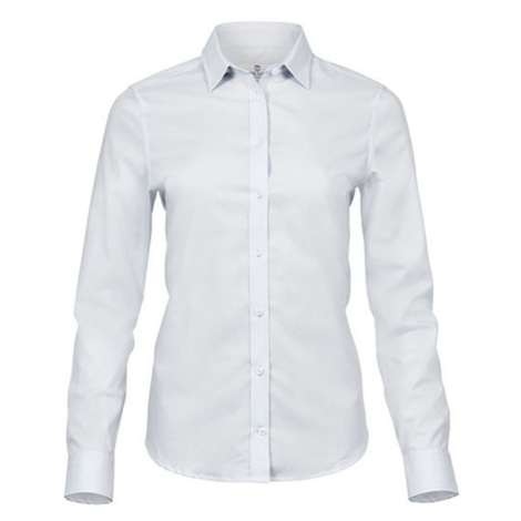 Tee Jays Dámska strečová košeľa - väčšej veľkosti TJ4025X White
