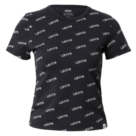 LEVI'S ® Tričko 'Graphic Rickie Tee'  čierna / biela