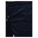 Men's Navy Blue Fabric Dstreet Shorts