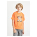 DEFACTO Boy's Crew Neck Printed Short Sleeve T-Shirt