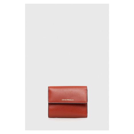 Peňaženka Emporio Armani dámsky, červená farba