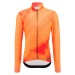 SANTINI Cyklistický dres s dlhým rukávom zimný - PURE DYE - oranžová