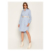 Polo Ralph Lauren Košeľové šaty 211797756001 Modrá Regular Fit