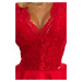 Červené elegantné šaty ADELL 368-3