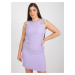 Light purple elegant dress plus size with lace