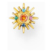 Thomas Sabo H2284-971-7 Gold-plated single stud earring sun with coloured stones