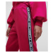 Tepláky Karl Lagerfeld Double Jersey Logo Pants Ružová