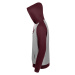 SOĽS Seattle Unisexová mikina SL02998 Grey / burgundy