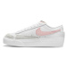 Dámska vychádzková obuv NIKE Blazer Low Platform white summit white black pink glaze