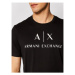 Armani Exchange Tričko 8NZTCJ Z8H4Z 1200 Čierna Slim Fit