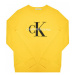 Calvin Klein Jeans Mikina Monogram Logo IU0IU00069 Žltá Regular Fit