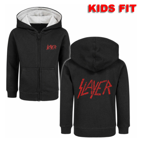 mikina s kapucňou METAL-KIDS Slayer Logo Čierna