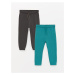 LC Waikiki Lw - Elastic Waist Baby Boy Tracksuit Bottoms 2-Pack