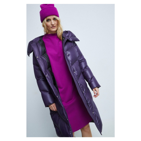 Páperový kabát Medicine fialová farba, zimný,