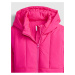 Ružová dievčenská bunda prešívaná GAP